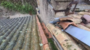 solin et couloir en zinc